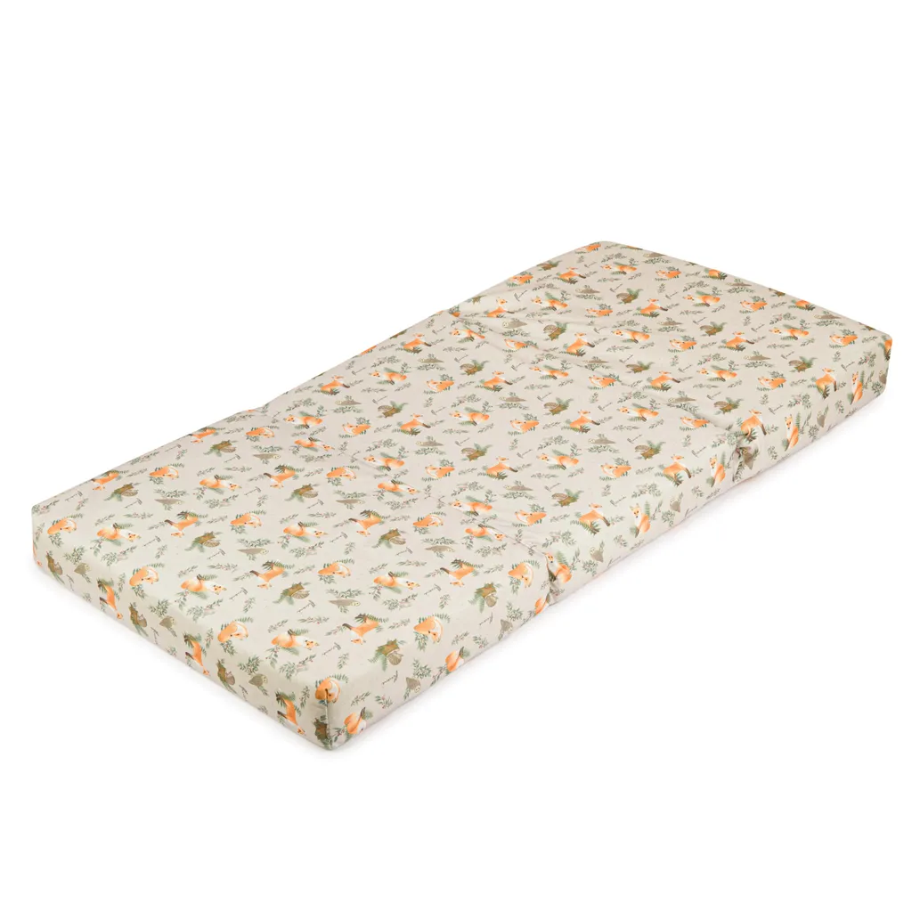 Matelas Bébé Pliable 120x60x9 cm - Matelas de Voyage Enfant Renards - 2