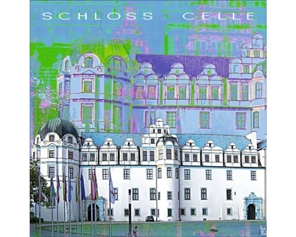 Glasbild Celle Schloss 20x20 cm