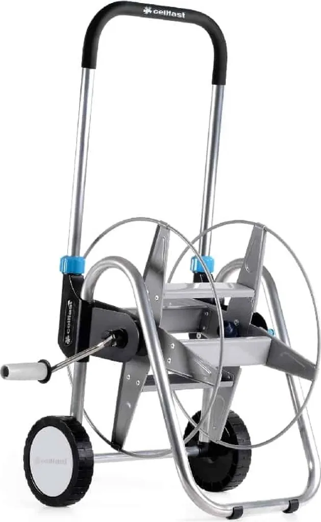 Chariot Dévidoir de Jardin en Métal Explorer Cellfast Capacité 60 M