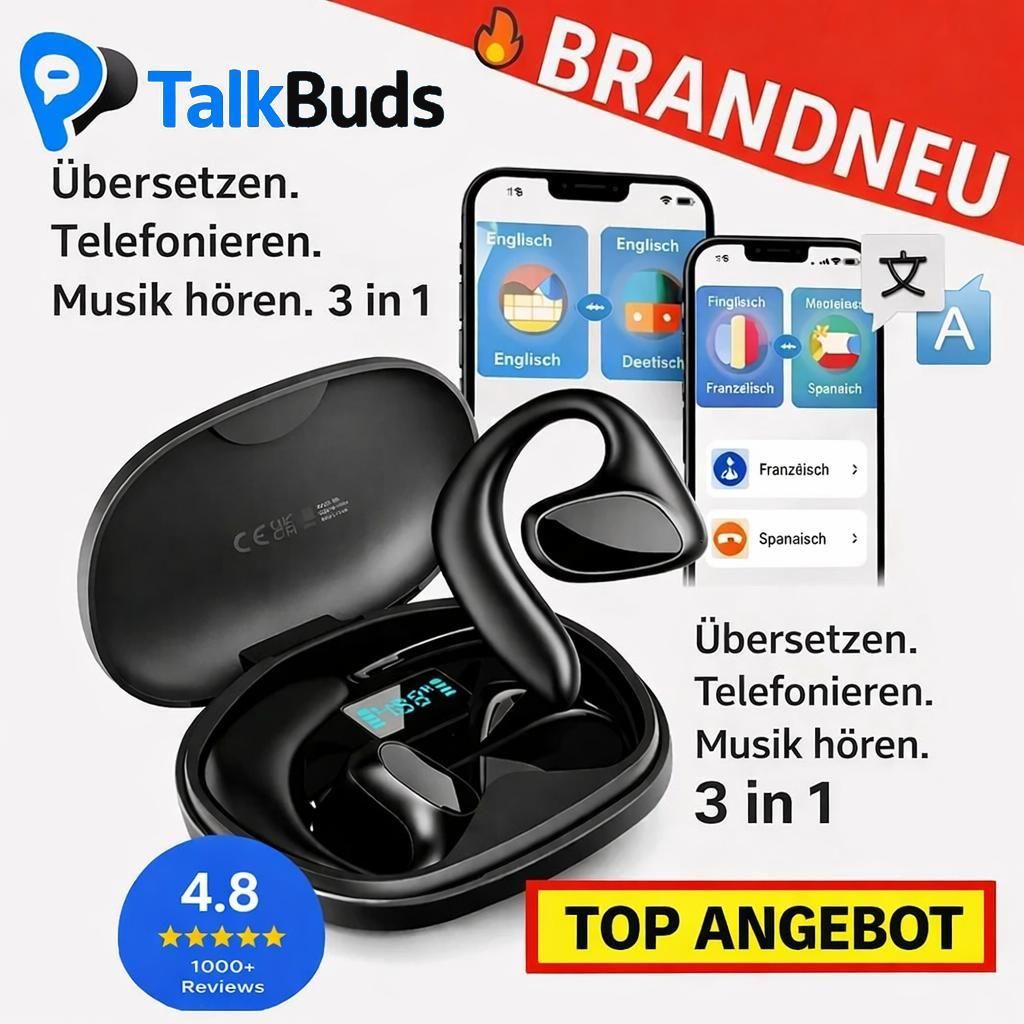 TalkBuds™ AI Écouteurs traducteurs 3 en 1 Écouteurs Image du produit 