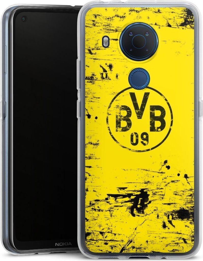 DeinDesign Handyhülle für Nokia 3.4 Silikon Hülle Case Smartphone Schutzhülle BVB Borussia Dortmund Offizielles Lizenzprodukt