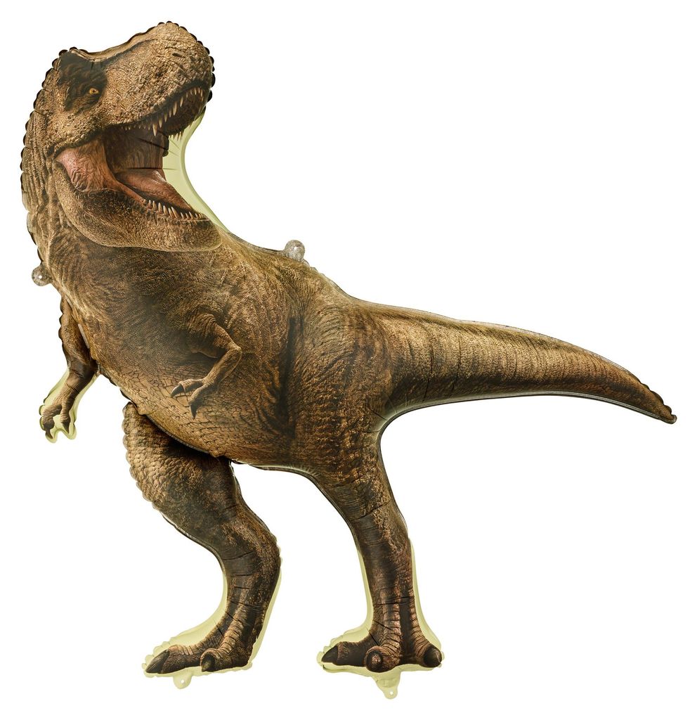 Folienballon „Jurassic World T-Rex“, braun, 92 x 98 cm