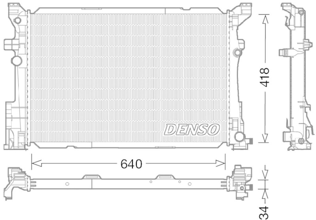 DENSO Kühler, Motorkühlung DRM17054