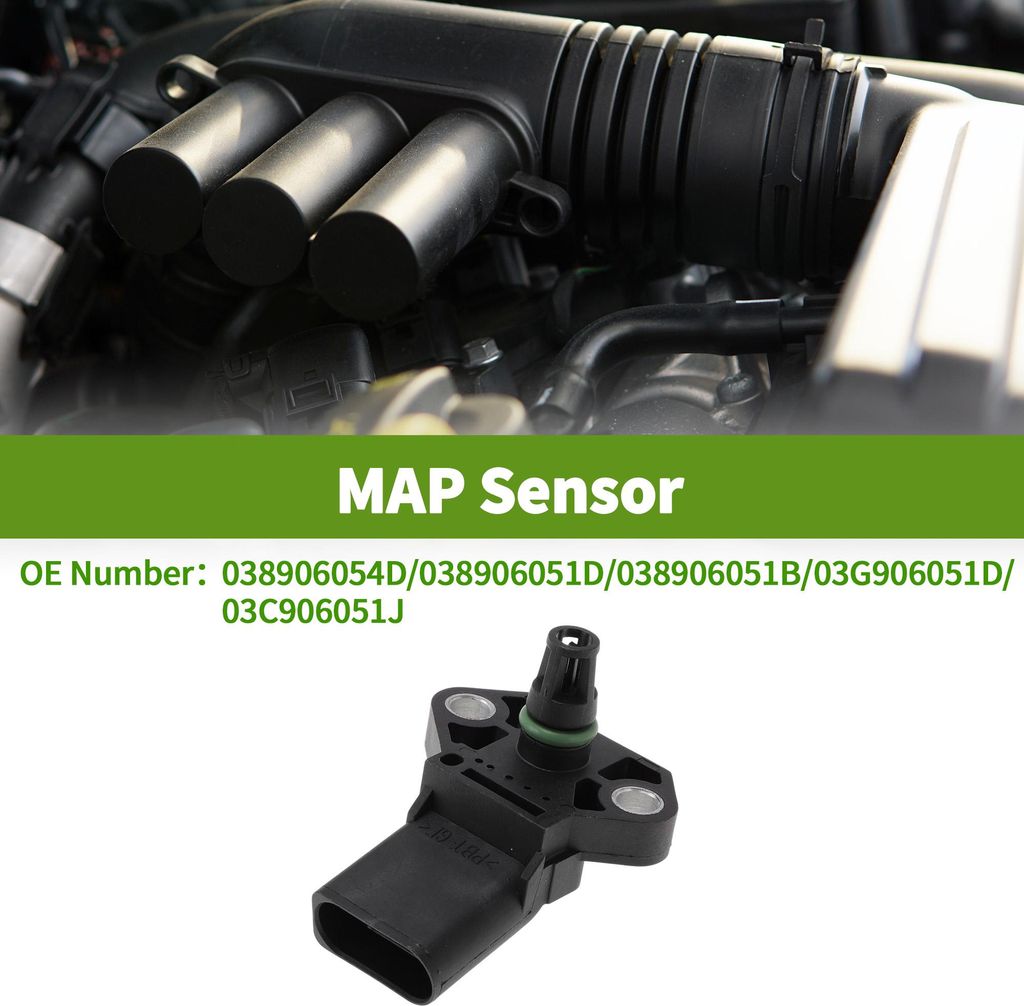 Saugrohrdrucksensor MAP Sensor Für AUDI A3 1.8T 2001-2013 No.038906054D 1 Stk