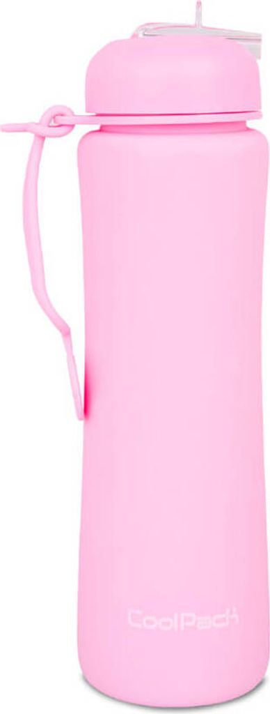 Collpack Pump Silikon-Trinkflasche, 600 ml, puderrosa