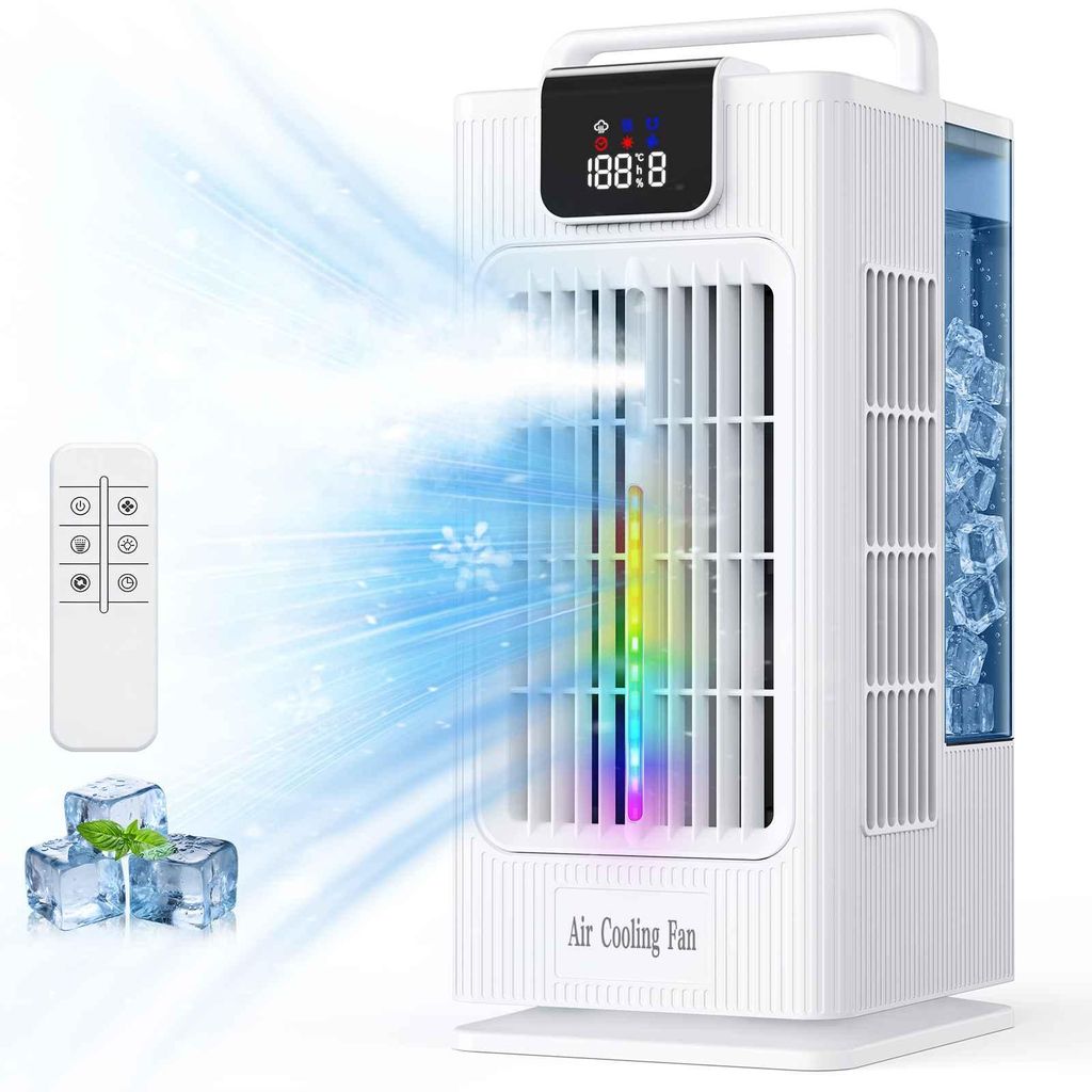 ZELURXX Mobiler Luftkühler 4-in-1 mit Wasserkühlung, Produktbild 