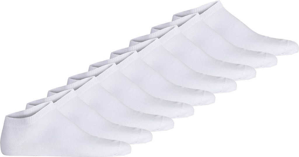 Hudson Uni Sneakersocken, 9er Pack - Easy, Komfortbund, kurze Socken, einfarbig Weiß 39-42