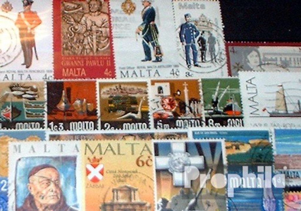 Briefmarken Malta 25 verschiedene Marken
