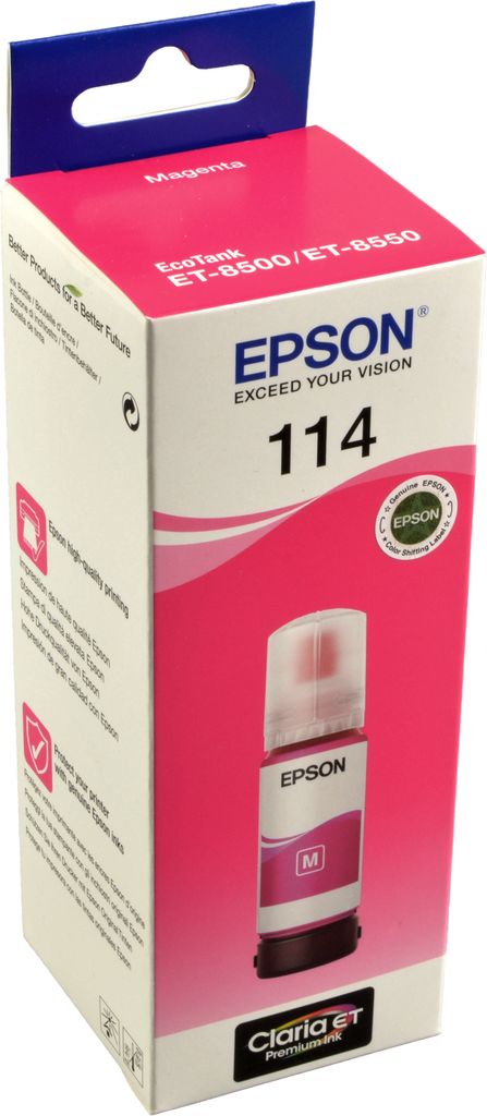 Epson 114 EcoTank Magenta ink bottle, Original, Magenta, Produktbild 