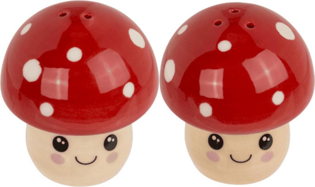 Fliegenpilz Kawaii Salz- und Pfefferstreuer Set Produktbild 