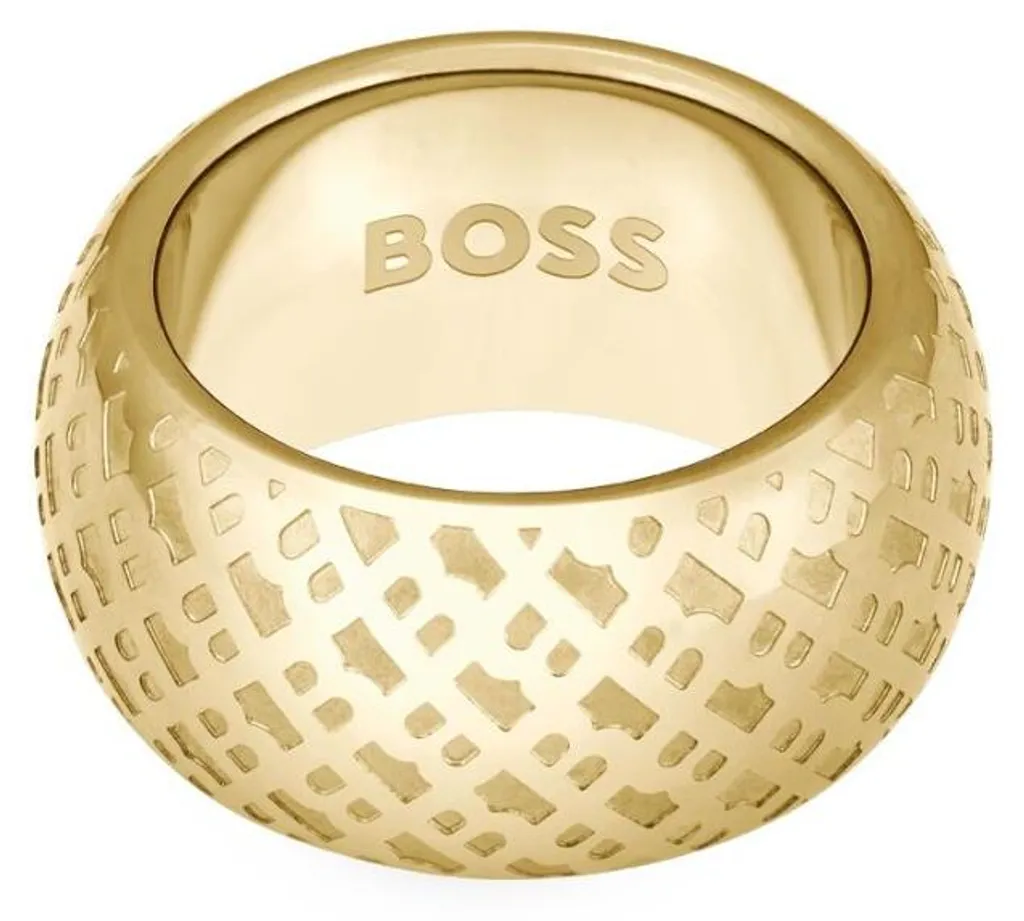 Bague anneau doré pour femme - Bijou fantaisie chic en taille 55 mm