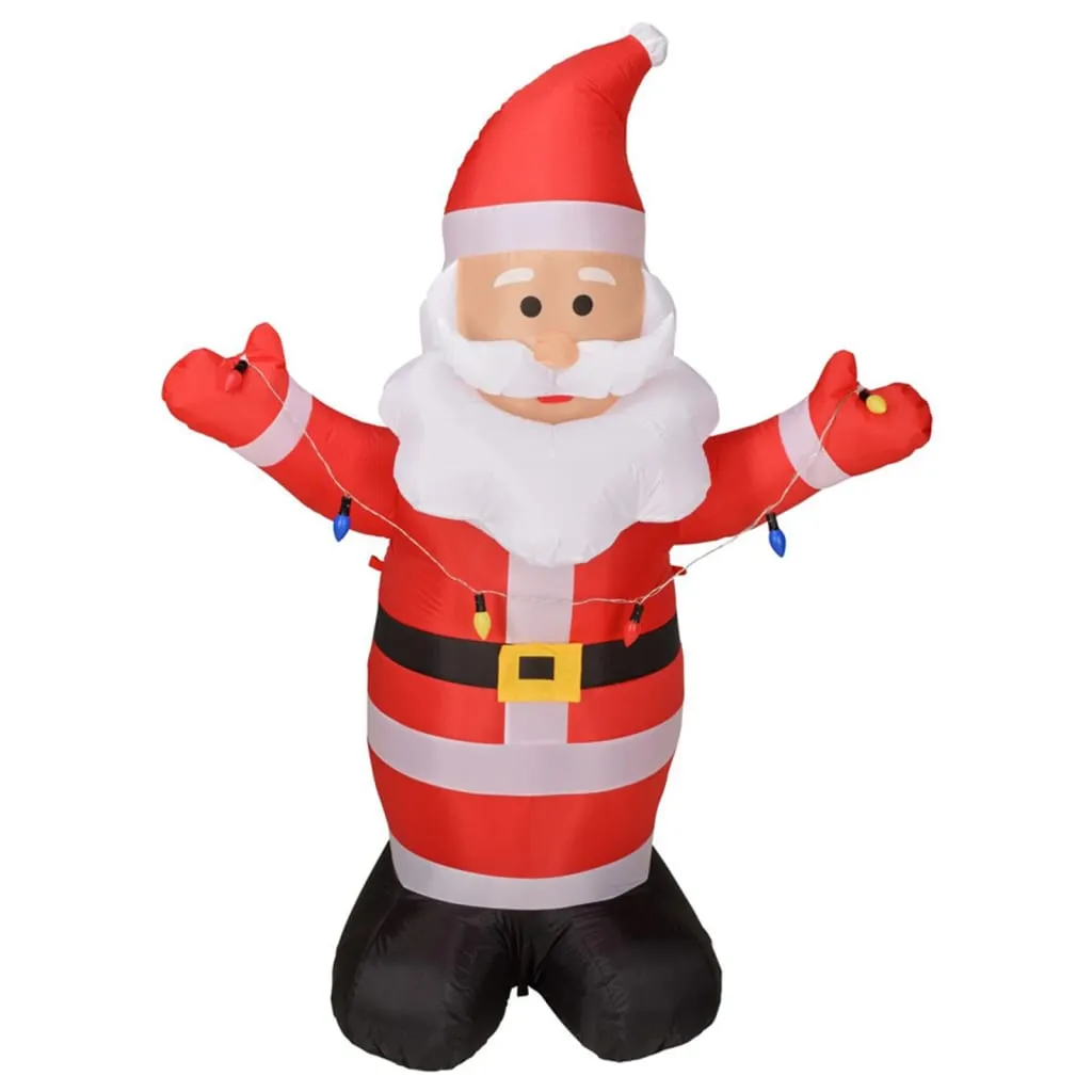 Père Noël Gonflable Lumineux Basic & Co - Décoration de Noël LED 180cm - 2