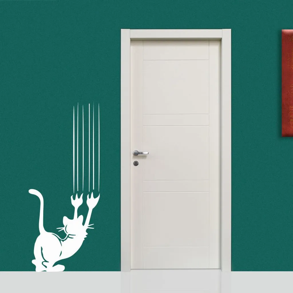 CAT Adesivo Parete Bianco 55x130 cm | Lo Sticker più Instagrammabile