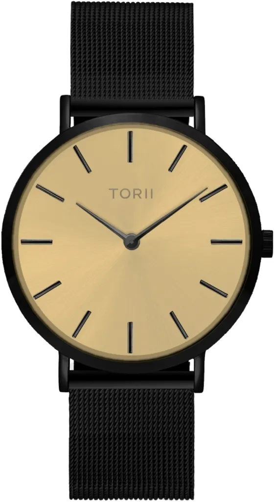 Orologio Minimalista TORII V38VS.GB Nero | Design Essenziale Giapponese