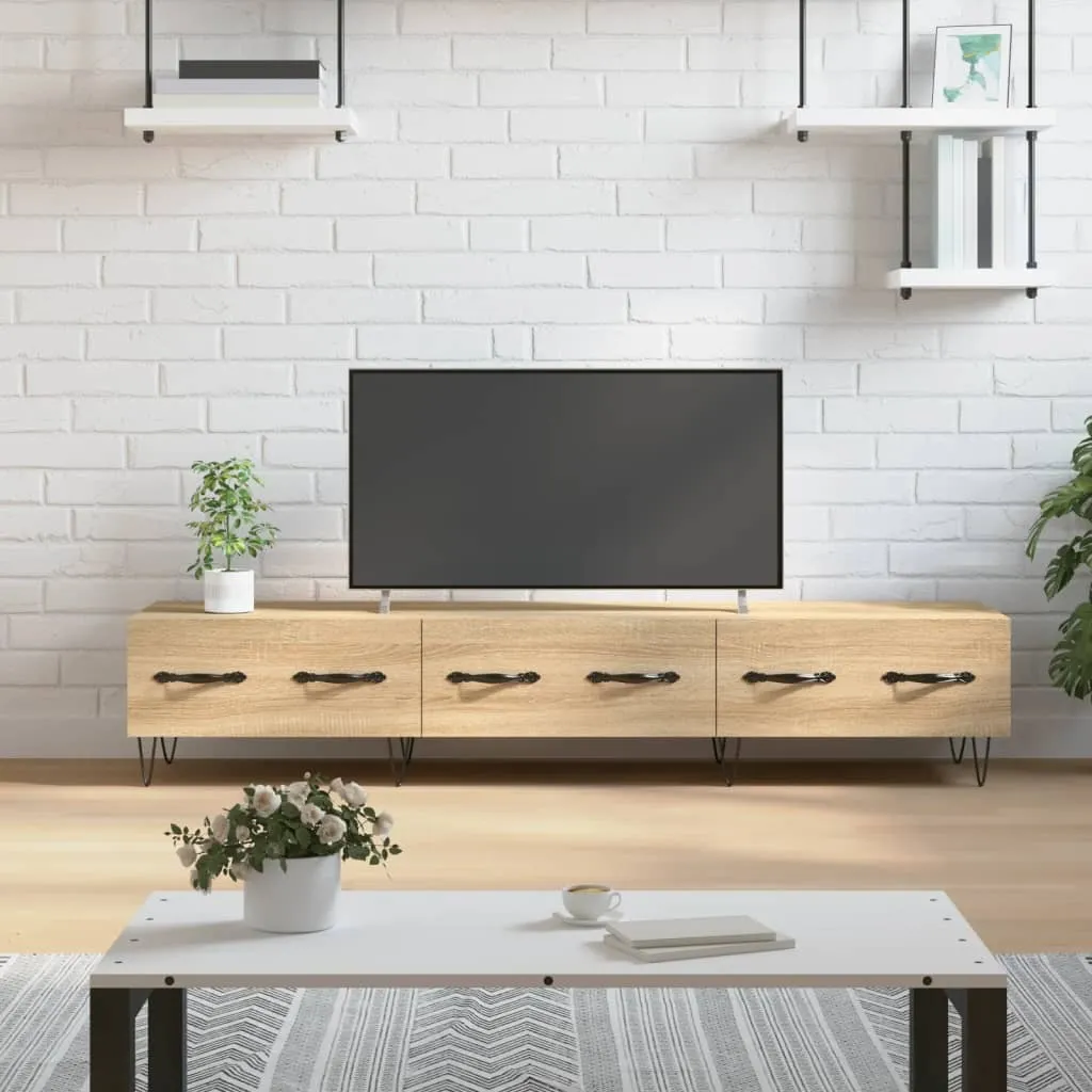 Supporto TV Rovere Sonoma 150 cm | Mobile Moderno per Soggiorno