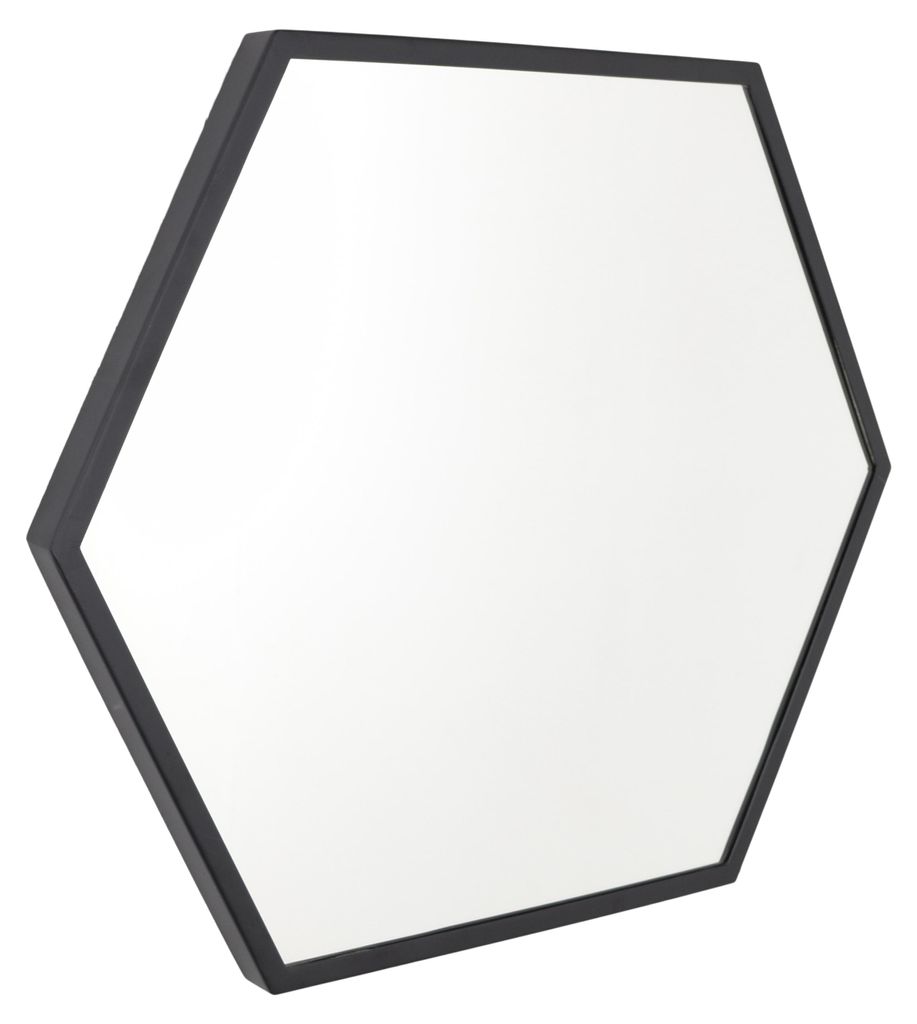 LOFT42 WandWandspiegel  Hexagon Large - schwarz - 58x50 Produktbild 