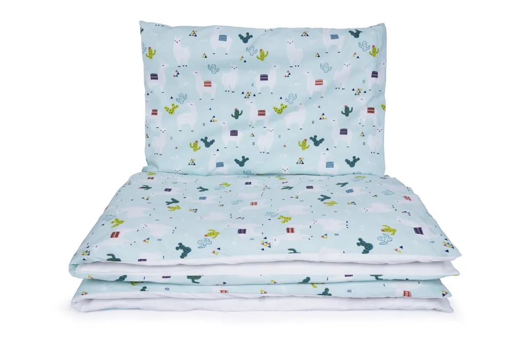Linge de lit Maceshka imprimé Lamy mint : design épuré et coton bio
