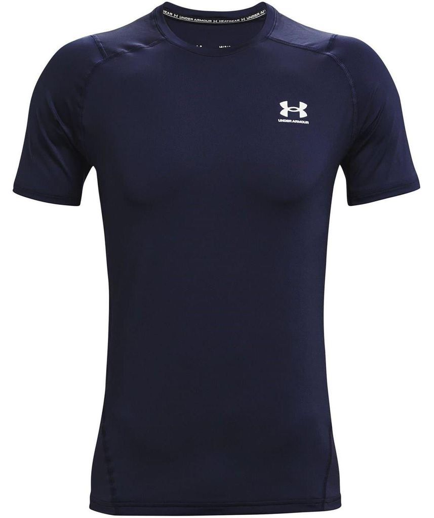 Under Armour - T-Shirt für Herren, Mesh-Einsatz, HeatGear, Anliegend GT18362 (M) (Mitternachtsblau)