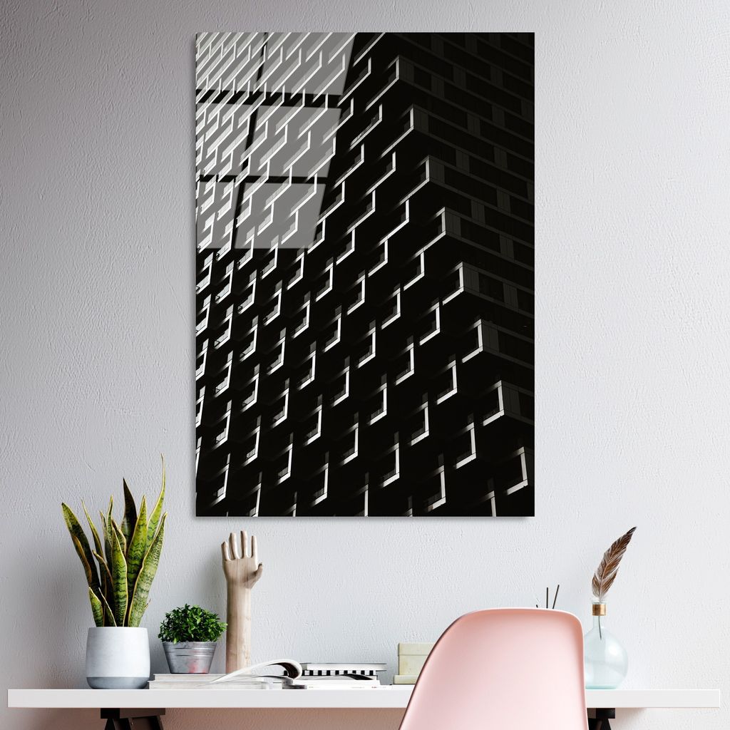 Wallity, UV-082 70 x 100, Dekorative Malerei aus gehärtetem Glas, 100 % gehärtetes Glas, Mehrfarbig, 70 x 100 cm