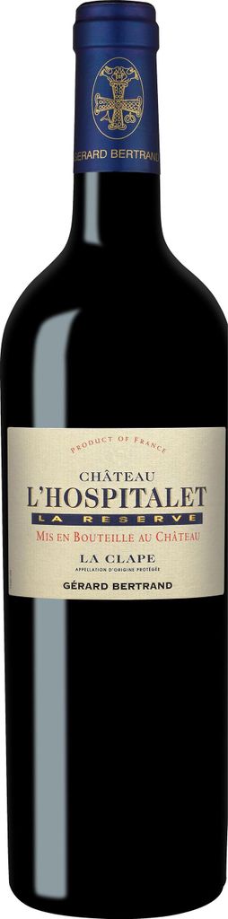 Château l'Hospitalet la réserve la clape 75cl 2023 vin rouge biodynamique