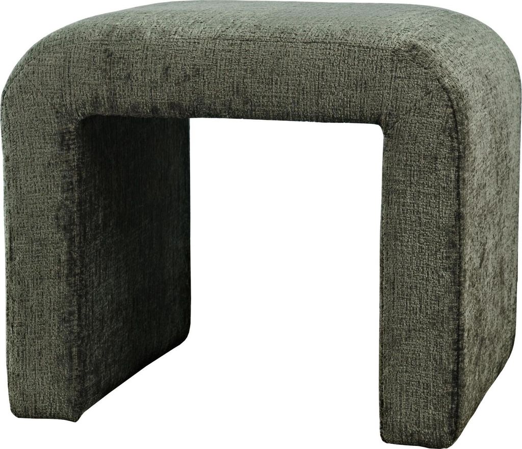 FURNLUX Bank Leith Oliv 54cm / Hauptfarbe: Grün / Abmessungen: 54 x 48 x 46 cm