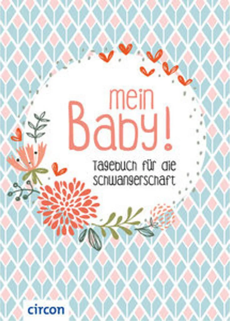 Coffret Cadeau Mein Baby Album Souvenir avec Couverture Rigide Rose