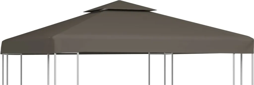 The Living Store Telone per tetti a padiglione con sfiato per camino 310 g/m² 3x3 m Taupe