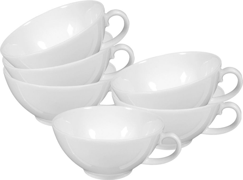 Seltmann Weiden Rondo/Liane Weiß Teetasse 0,14 l 6er Set