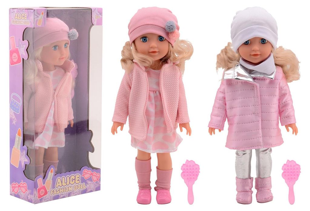 Johntoy Fashion Puppe Alice 35cm - Babypuppe im Geschenkkarton assortiert
