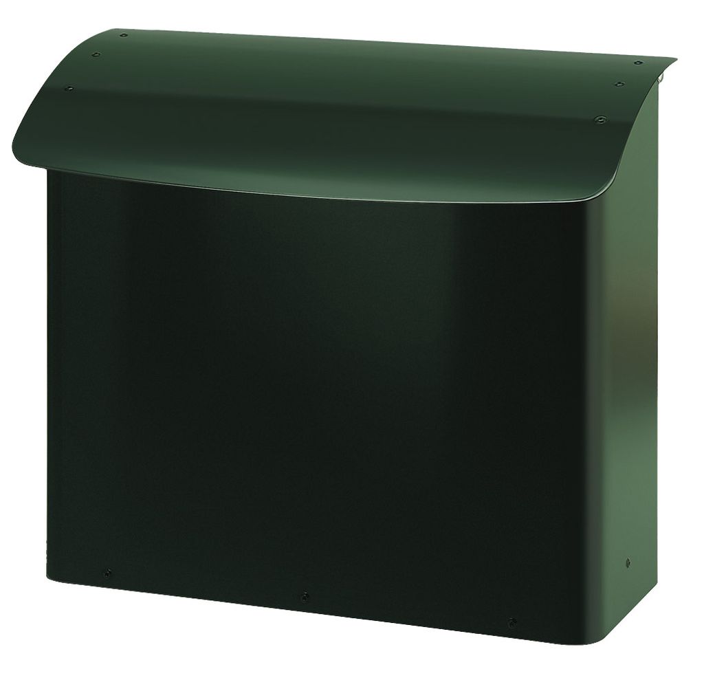 Cassetta postale da parete, larghezza 41,5 cm - Verde Immagine del prodotto 