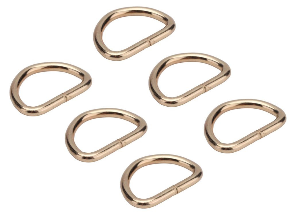 100 Stück D-Ringe aus Eisen – hochwertig, vielseitig einsetzbar, robust und langlebig – Metall-D-Ringe für Kleidung, Rucksäcke und Taschen ...