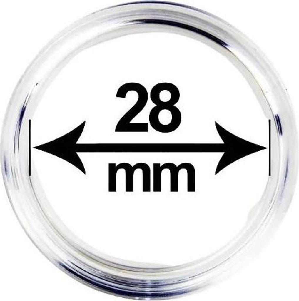 Kapsle (pouzdro) na mince, vnitřní průměr 28 mm Obrázek produktu 