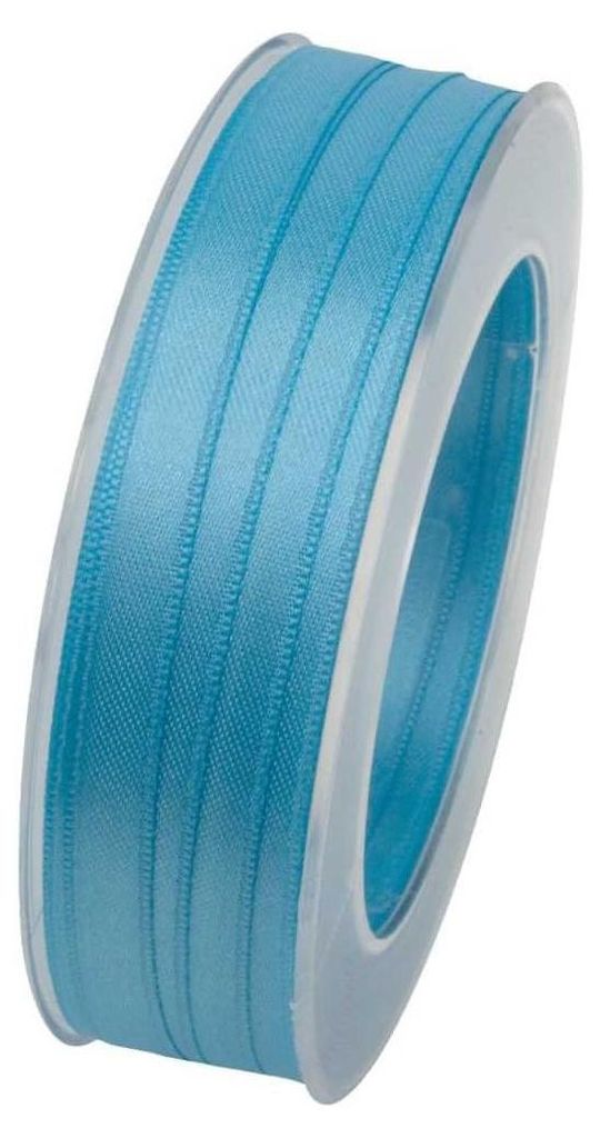 Goldina Doppelsatin Stoffband hellblau 10mmx25m Packung 1 Produktbild 