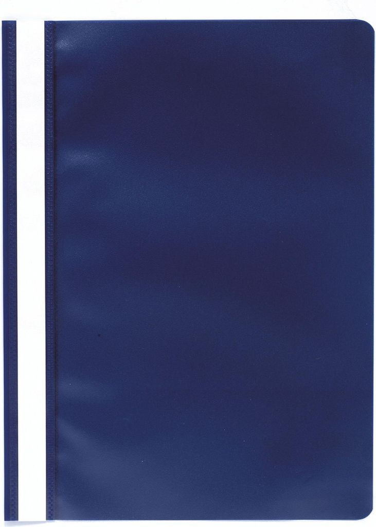 Exacompta 449207B Sichthefter A4 dunkelblau PP mit Beschriftungsstreifen