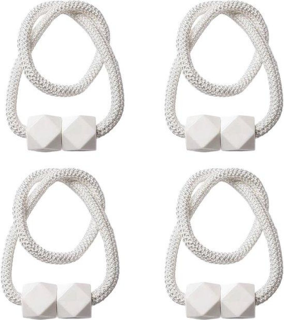 Geweven gordijnbevestigingsset, magnetisch, 4-delig, decoratief, voor geweven gordijnen, voor huis- und Büro.