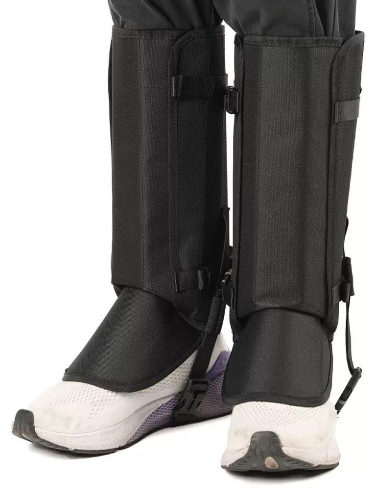 Paar verstellbare Outdoor-Gamaschen für Damen und Herren zum Wandern, Klettern, Skifahren, Jagen, Sandburgen, Schlangenschutz, Schneestiefel- und ...