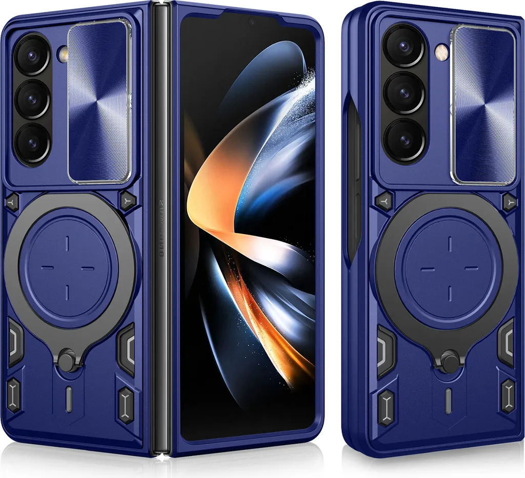 Cover Rugged Z Fold 6 Blu: Protezione Militare e Slide Fotocamera