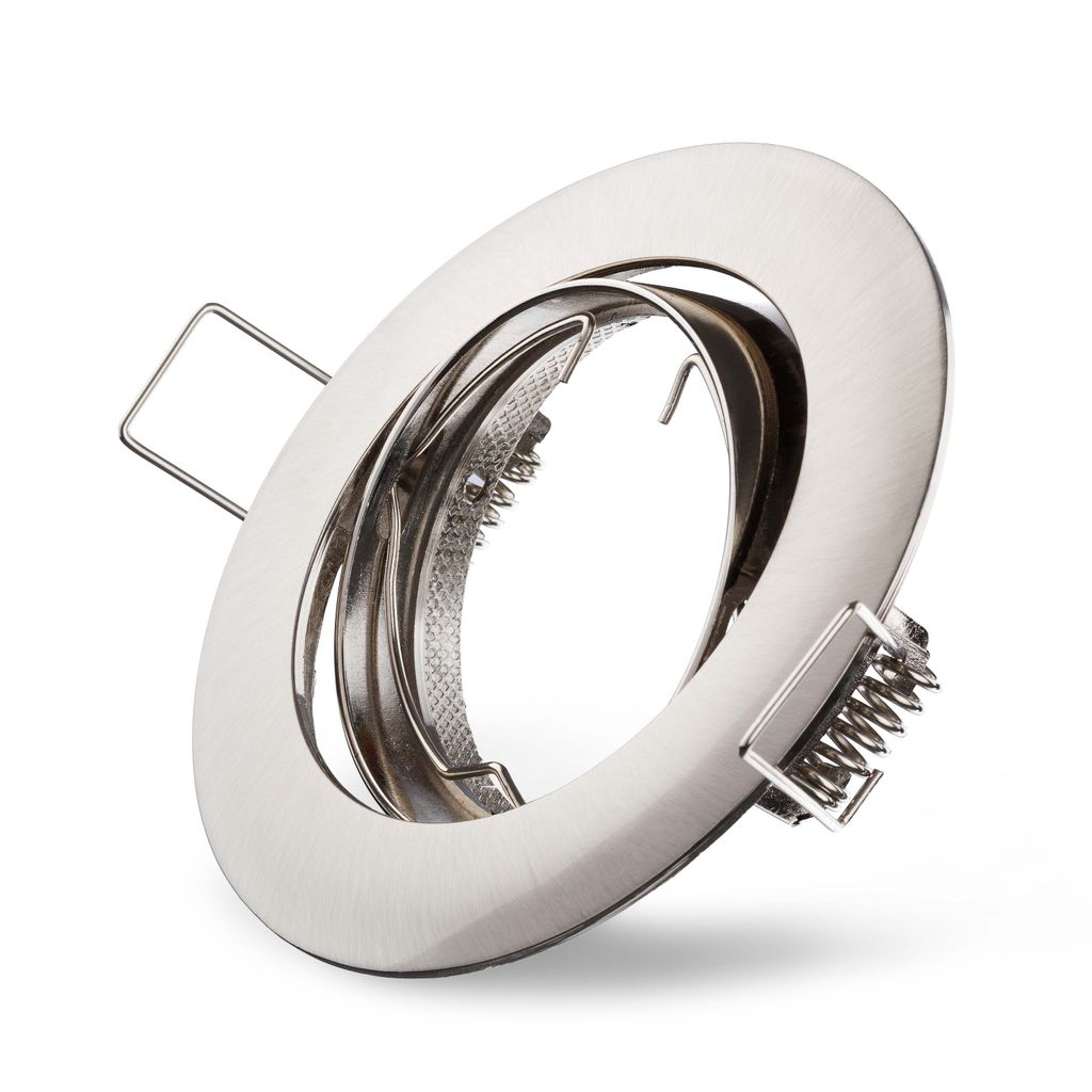Einbaustrahler Eisen gebürstet schwenkbar 68mm max. 50W Produktbild 