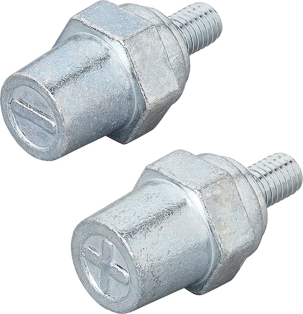2x Batteriepoladapter Zinkgewinde M8 – Plus/Minus Batteriepole Batterieklemmen KFZ 12V für Lithium Batterie