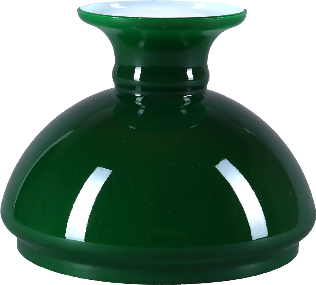 Verre pour lampe à pétrole vintage vert - Remplacement abat-jour E27