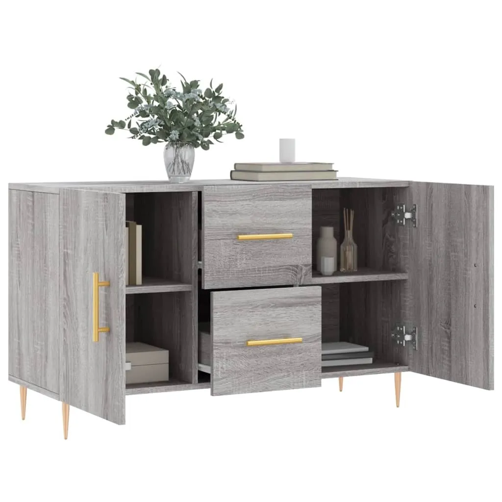 Credenza mobile soggiorno cucina alto 4 ante bianco lucido Moyen Amalfi