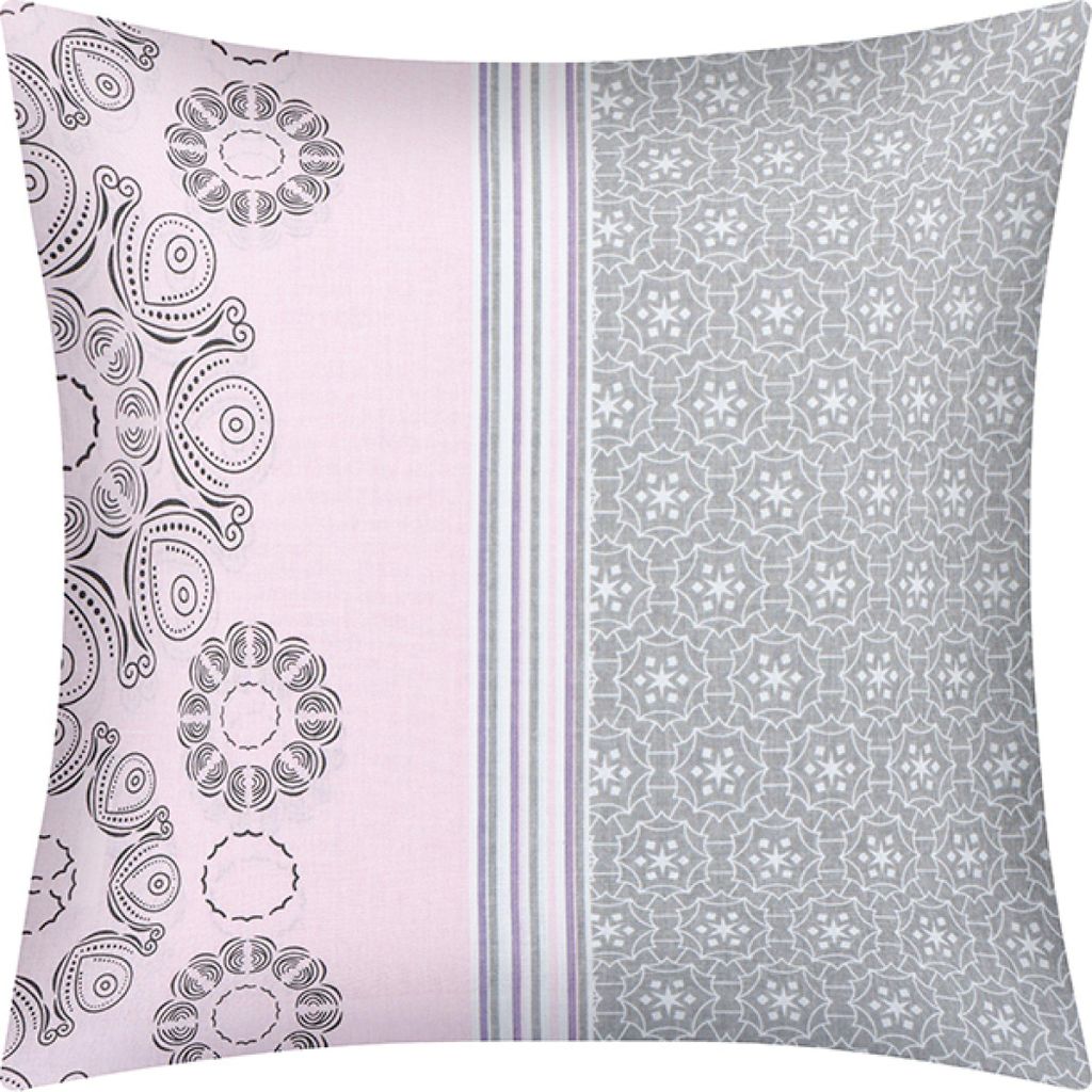 Baumwoll-Laken - 40x40 cm - Rosa,Grau,Weiß