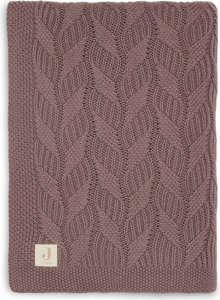 Jollein 516-511-66036 Baby Blanket 75 x 100 cm Spring Knit Chestnut