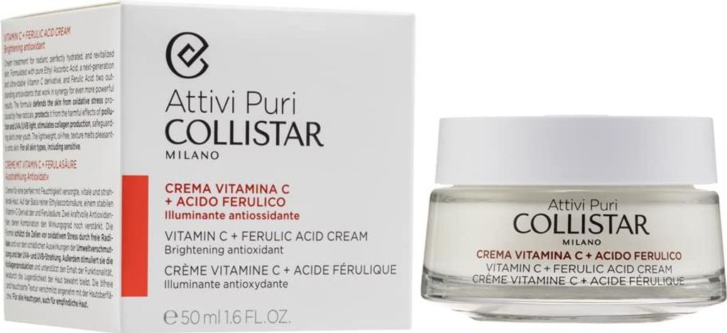 Collistar Attivi Puri Crema Vitamina C + Acido Ferulico, Immagine del prodotto 