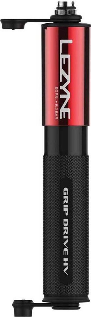 Mini pompe à vélo Lezyne Grip Drive HV Red Image du produit 