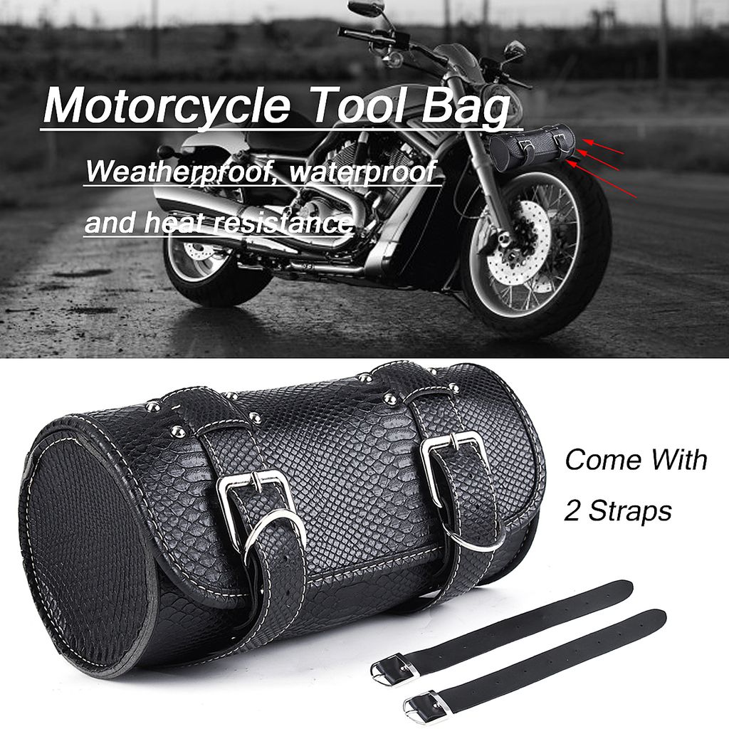 Motorrad Satteltasche Gepäcktaschen Werkzeugtasche für Harley Chopper Bobber