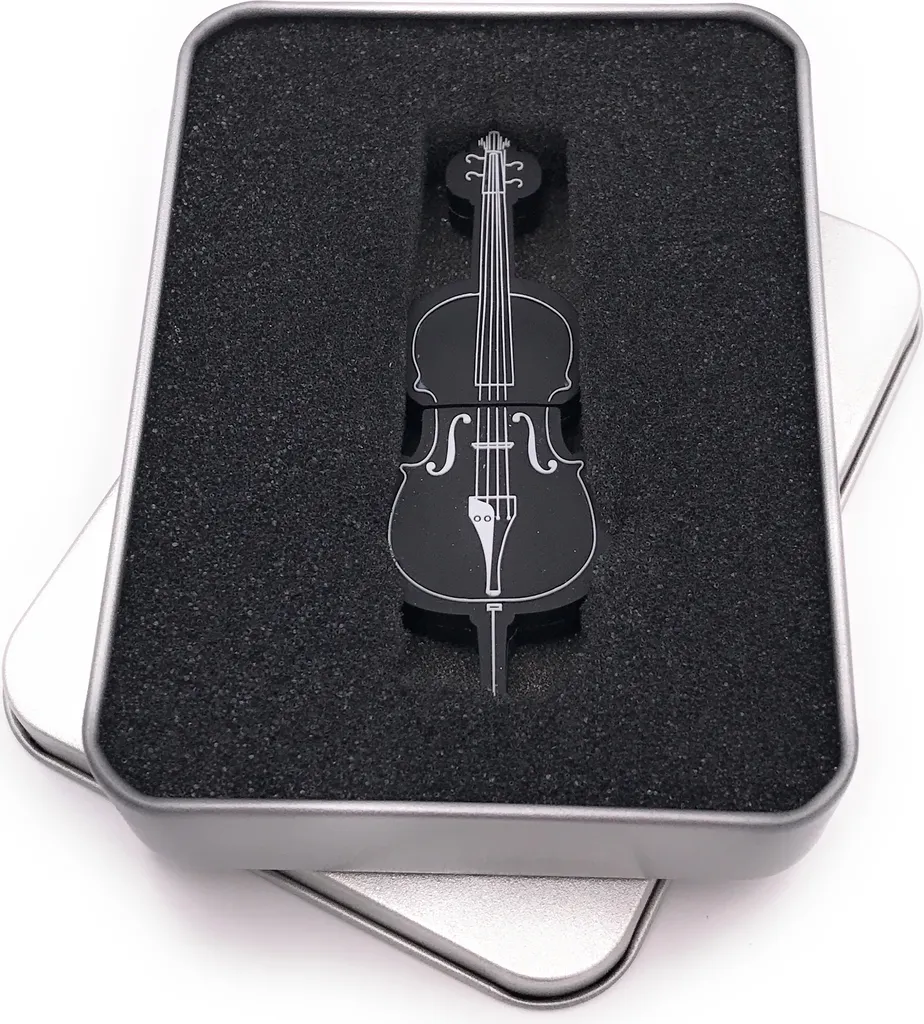 Clé USB Fantaisie Violon Basse 128 Go USB 3.0 - Cadeau pour Musicien