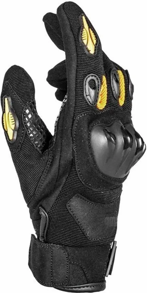 Gants Moto GMS Tiger Noir et Jaune Taille M - Protection GMS Tiger M