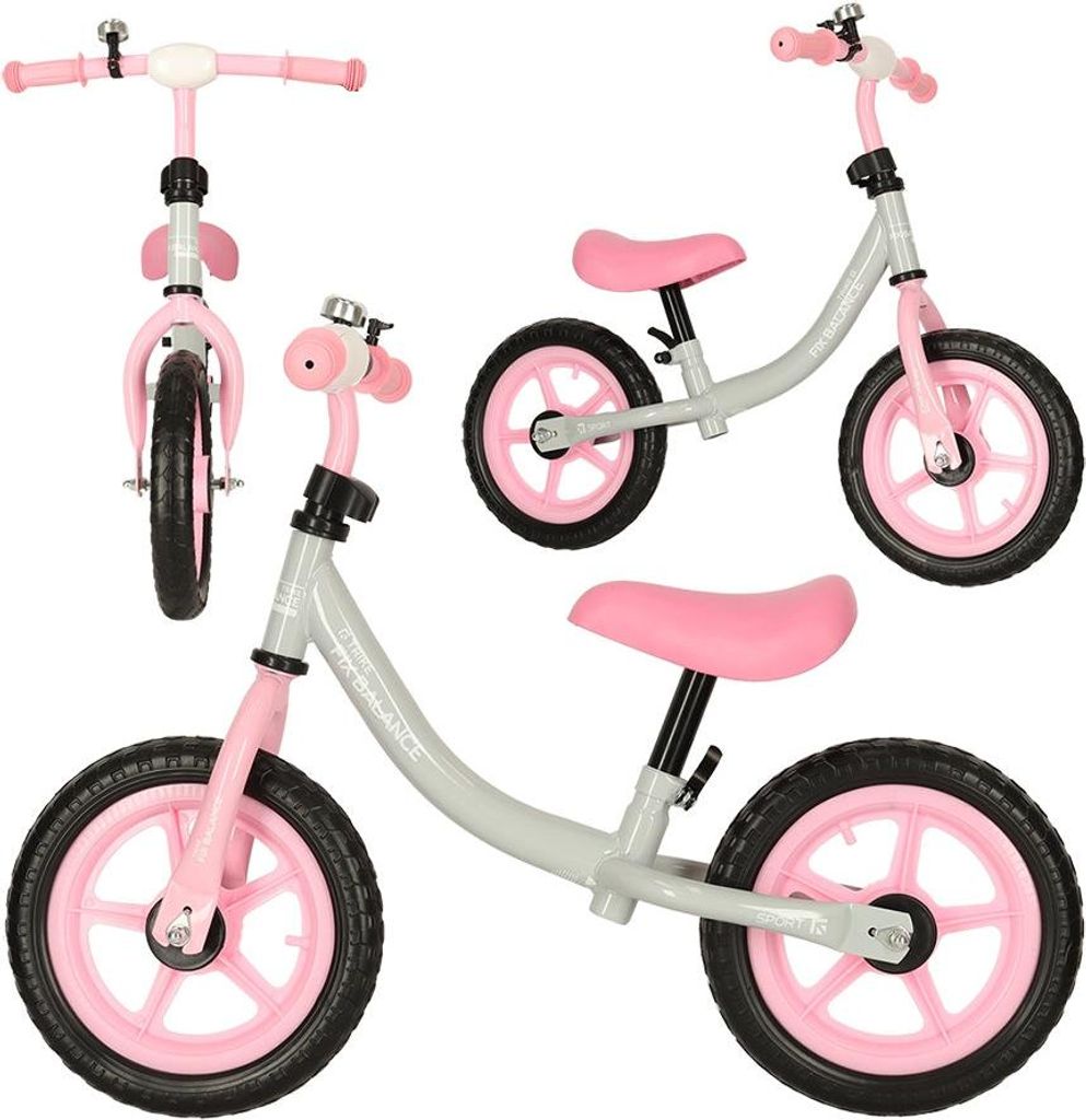 Trike Fix Balance Cross-Country-Fahrrad weiß und rosa Produktbild 
