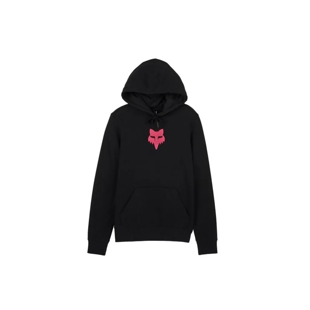 Sweat à capuche renard noir rose taille S anti-bouloche coton